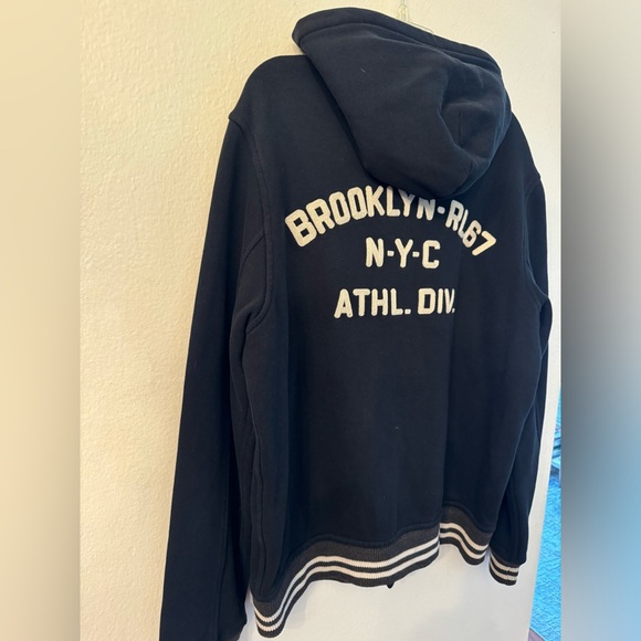 RALPH LAUREN POLO NEW YORK CITY SNAP BUTTON HOODIE SWEATSHIRT (XL) - Picture 5 of 13